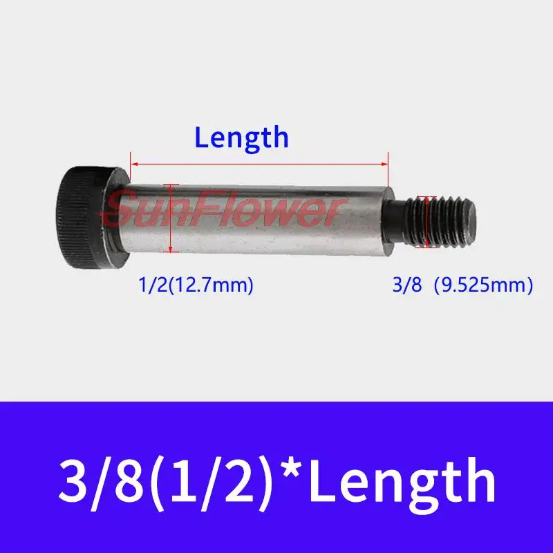 3/16 1/4 5/16 3/8 1/2 5/8 резьбовой 12,9 дюймовый сплав сталь Шестигранная головка наплечный винт штекер винт наплечный концевой болт вала