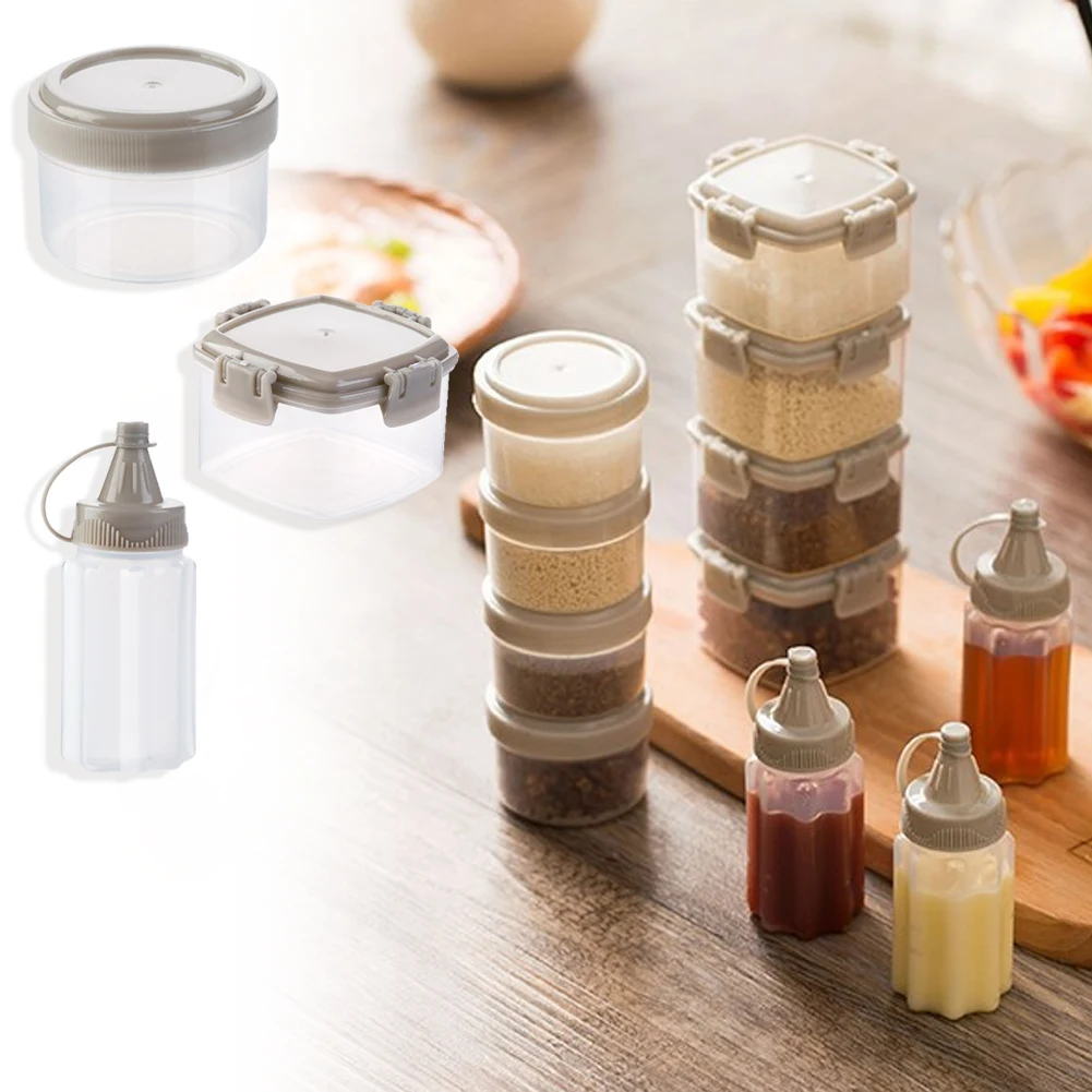 

Kitchen Plastic Squeeze Bottle Condiment Dispenser For Sauce Vinegar Oil Jam Cooking Tools For Sauce Vinegar Oil Jam 4Pcs