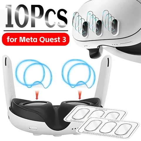 Для Meta Quest 3, пленки для линз из закаленного стекла, защитная гидрогелевая пленка из ТПУ, защитная пленка для экрана для гарнитуры Meta Quest3, аксессуары VR