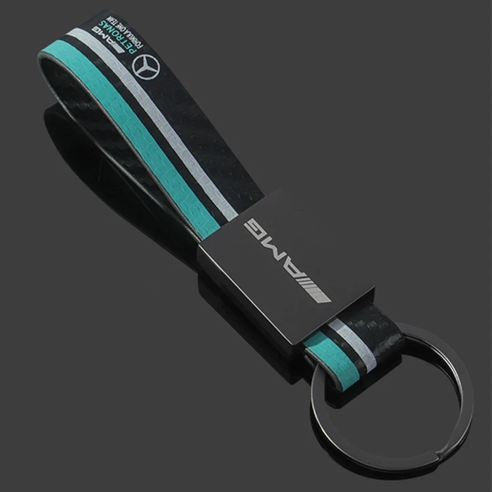 

Кожаный брелок с эмблемой автомобиля Mercedes Benz, гоночный брелок для Mercedes Benz AMG W203 W206 W220 W205 W211 W212 W201 W