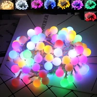 3m6m garden fairy garland led ball string lights waterproof for wedding home indoor christmas tree decoration battery powered