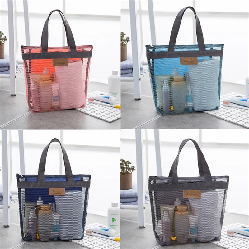 

Travel Makeup Bags Outdoor Wash Handbag Dry Wet Separation Swimming Large Capacity Bag Mesh Storage Bag Sports Fitness Bags