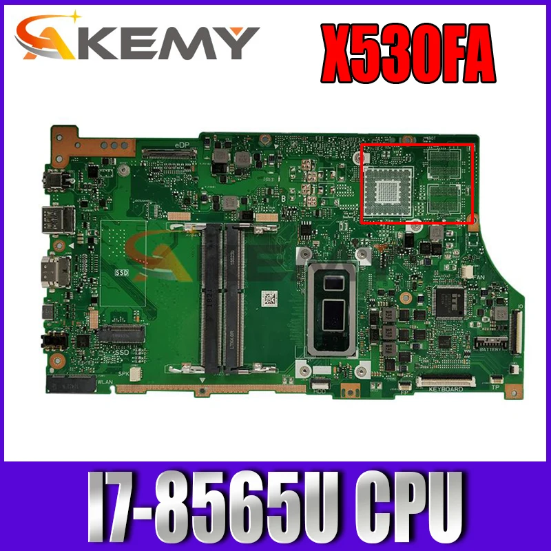 

X530FN подходит для ASUS X530FN X530F S5300F X530FA Материнская плата ноутбука I7-8565U (GM) 100% ТЕСТ ОК