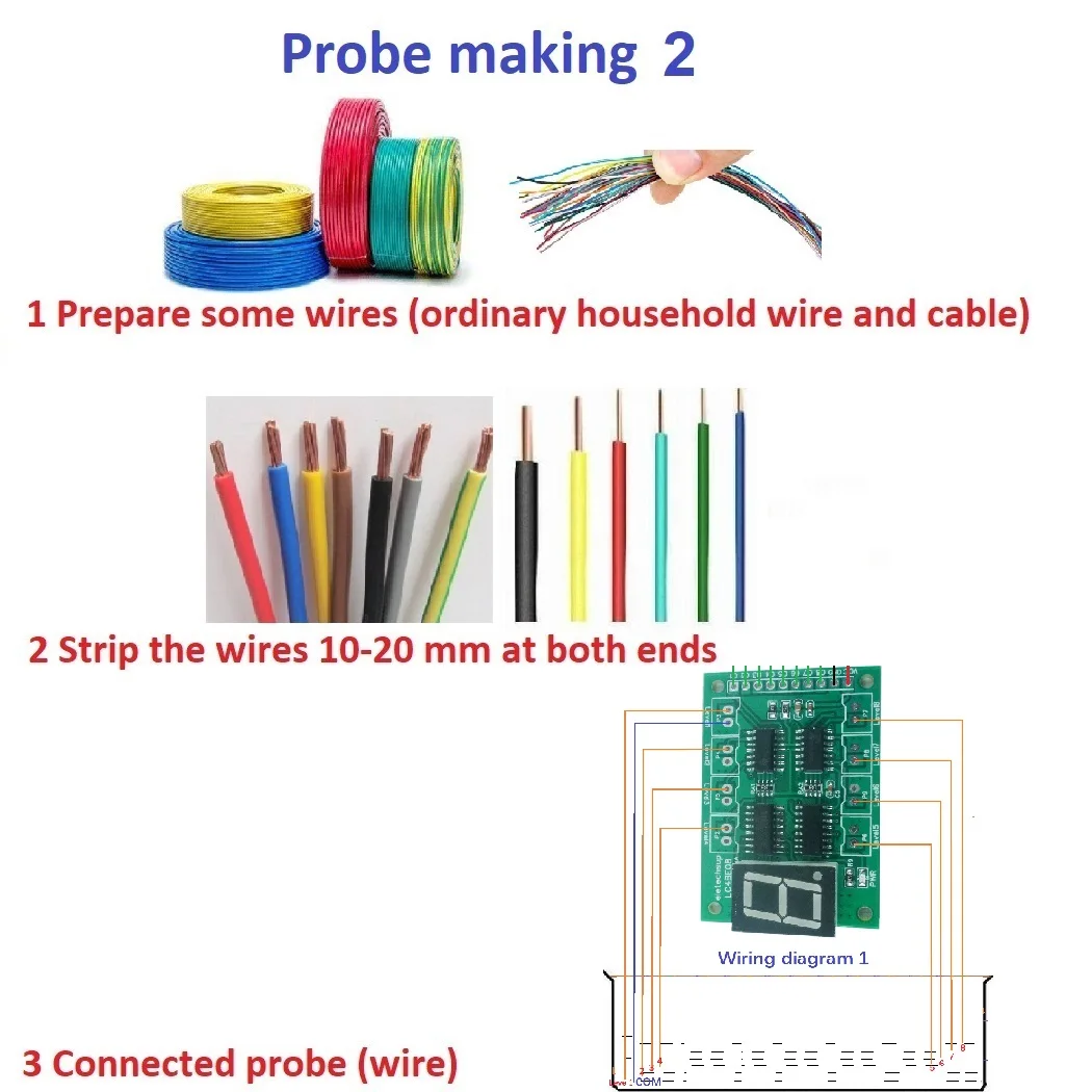 DC 5V 8CH уровень воды цифровая трубка дисплей плата контроллера модуль датчика
