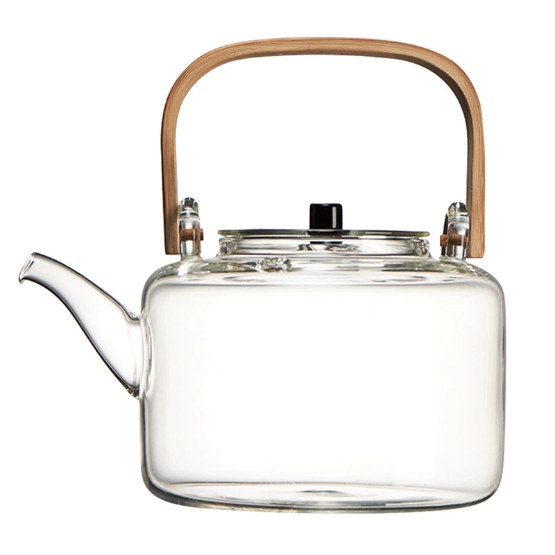 

HOT SALE Glass Teapot Heat-Resistant And Explosion-Proof Teapot Kung Fu Tea Set Special Bamboo Handle Beam Pot
