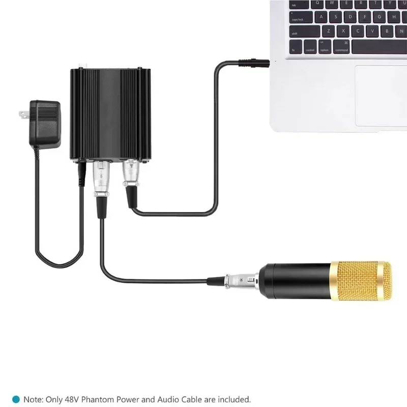 фантомное питание 48 В прямая трансляция зарядное устройство для звуковой карты