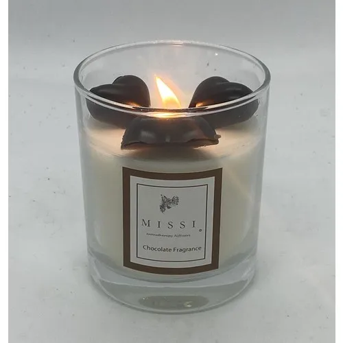 Тисненые сердца Missi чашка-свеча с ароматом шоколада |