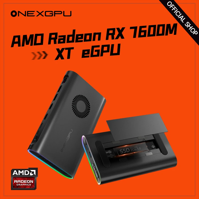 OneXPlayer Onexgpu AMD Radeon RX 7600M XT мобильный Графический Oculink графическая карта плата
