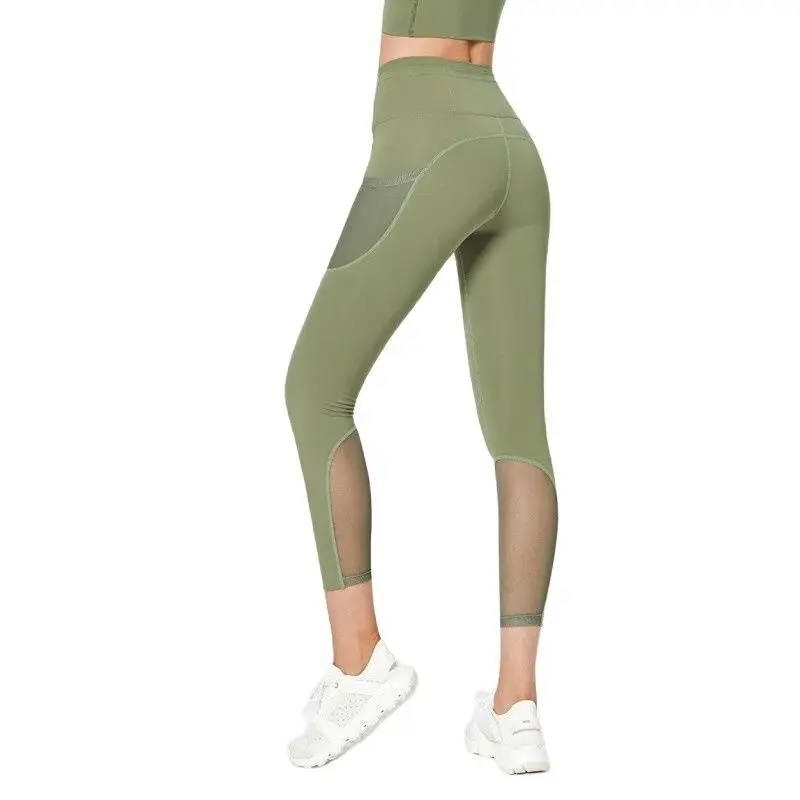 

Gauze Patchwork Women Push Up Leggings Sports Gym Running Tights Pants Fitness Sportswear Training Jogging Leggins