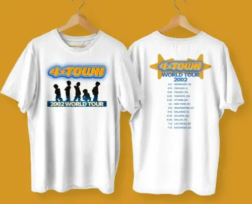 

Turning Red 4 TOWN 2002 Tour T-shirt 4Town Shirt Turning Red Pixar T-shirt