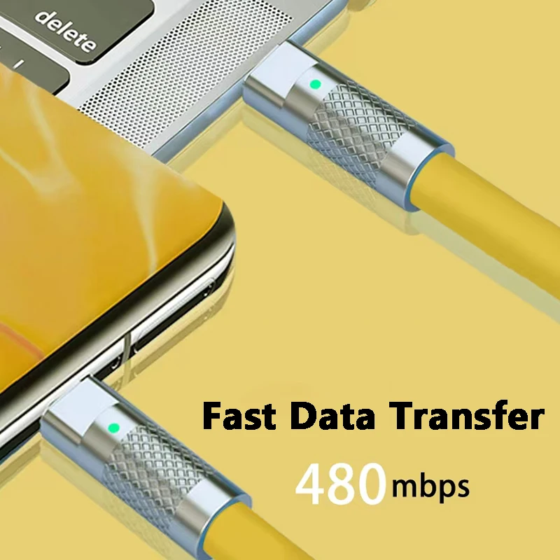 Hand Made 100w 6A Super Fast Charge PD Type C Liquid Silicone Cable Quick Charge Usb Cable Usb C to C Charger Cable