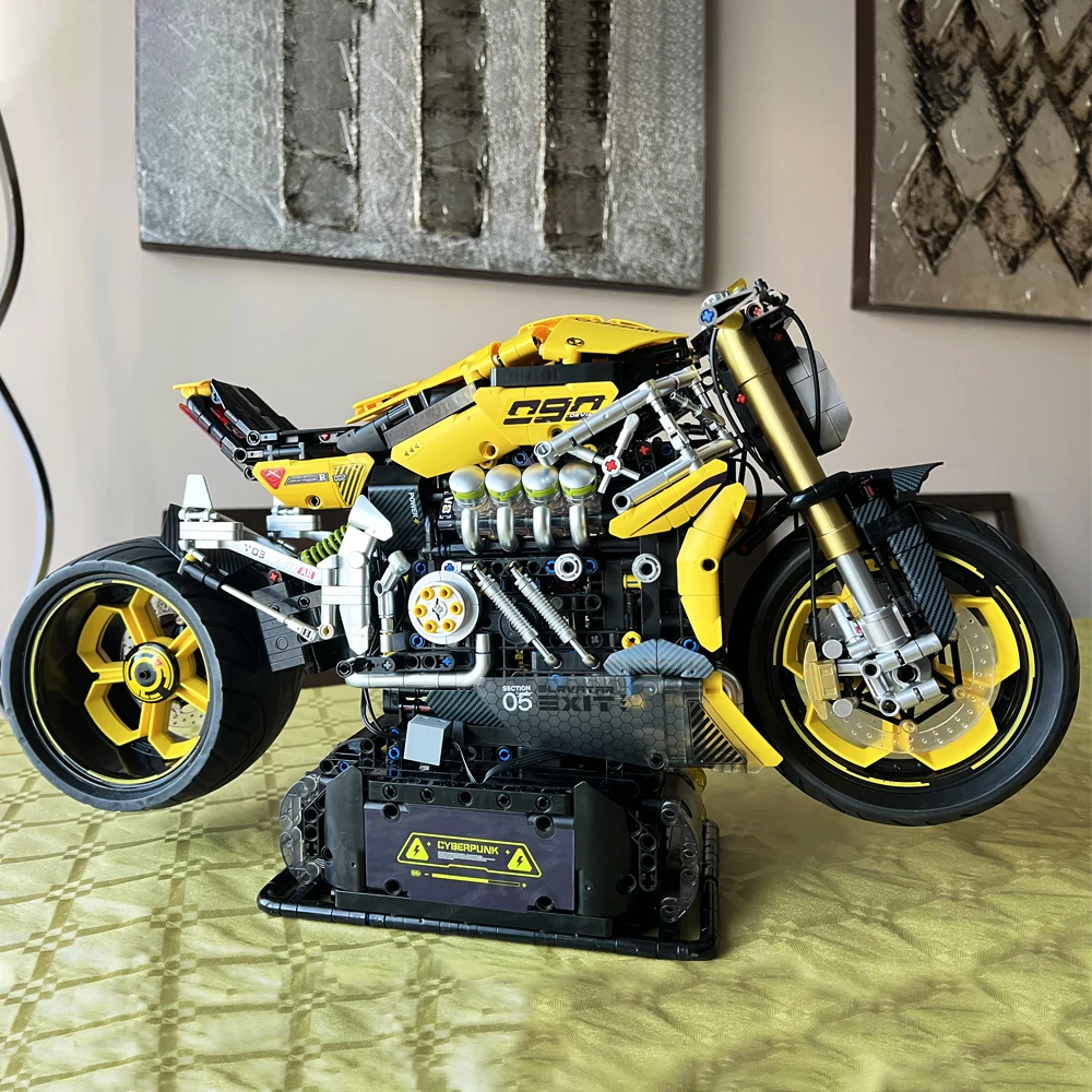 Andole 1:5 Высокотехнологичные городские мотоциклетные строительные блоки