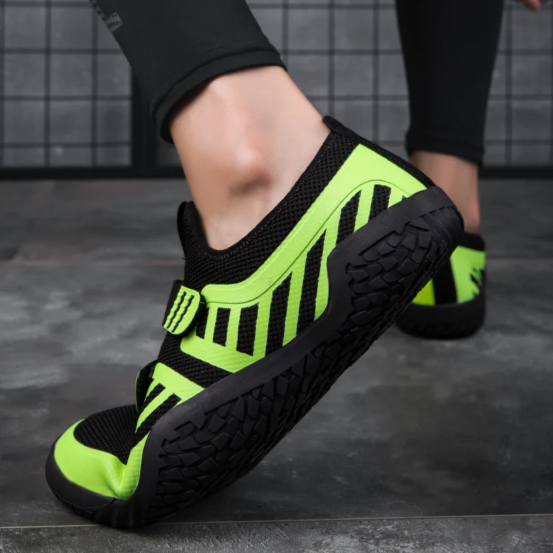 Men's Unisex Strong Weight Lifting Yoga Gym Beach Sports Shoes Sumo Sole Portable Sports Shoes Soft Sole Training Shoes Anti-sli