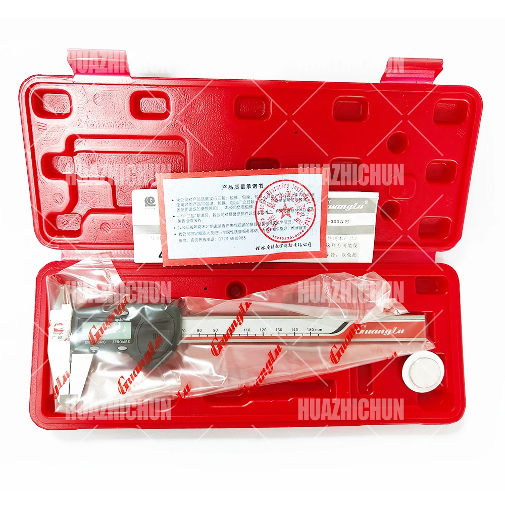 Цифровой электронный нониус HUAZHICHUN 110-201 GuangLu из нержавеющей стали