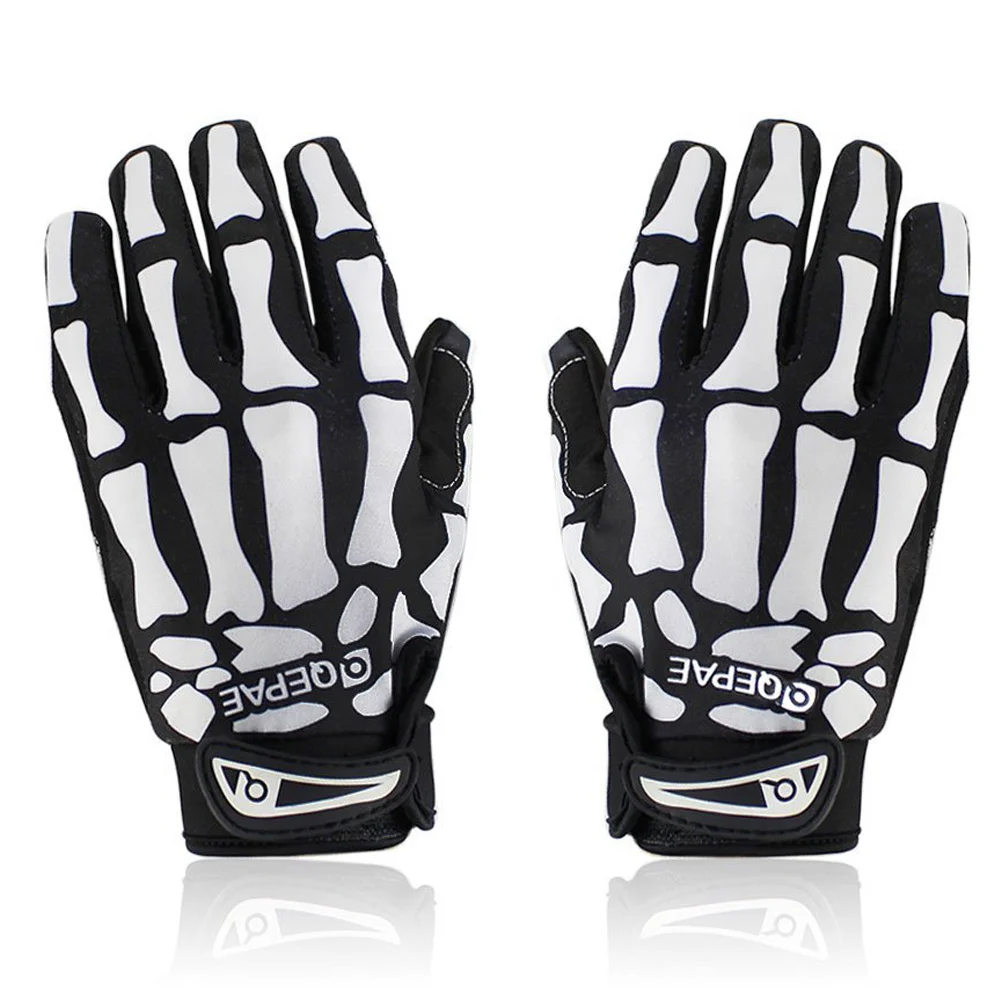 

A Pair of F7507 Pattern Full Finger Bike Cycling Sports Gloves - Size S (Black+White)