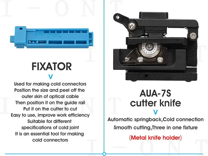 19 pcs/set FTTH fiber tool kit with fiber cleaver optic power meter kit fibre optics Free Shipping