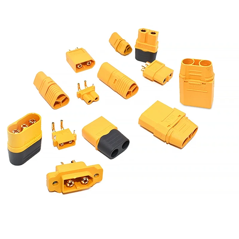 Фото Разъемы для авиамоделей Xt60h-f, Xt90s, Xt30u, высокотоковые штекеры для зарядки литиевых аккумуляторов Xt-90, Xt-60, Xt30 №1