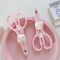 kawaii sanrios scissors cute hellow kittys cartoon anime office childrens handmade scissors stationery for children gifts