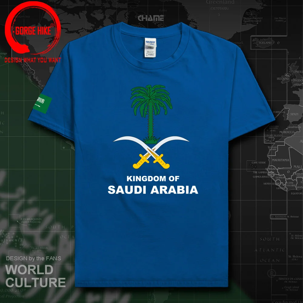 

Emblem of Saudi Arabia SA SAU T Shirt Men Fashion 2023 Jersey Nation Team Clothing Kingdom Of Saudi Arabian Coat of Arms T-shirt