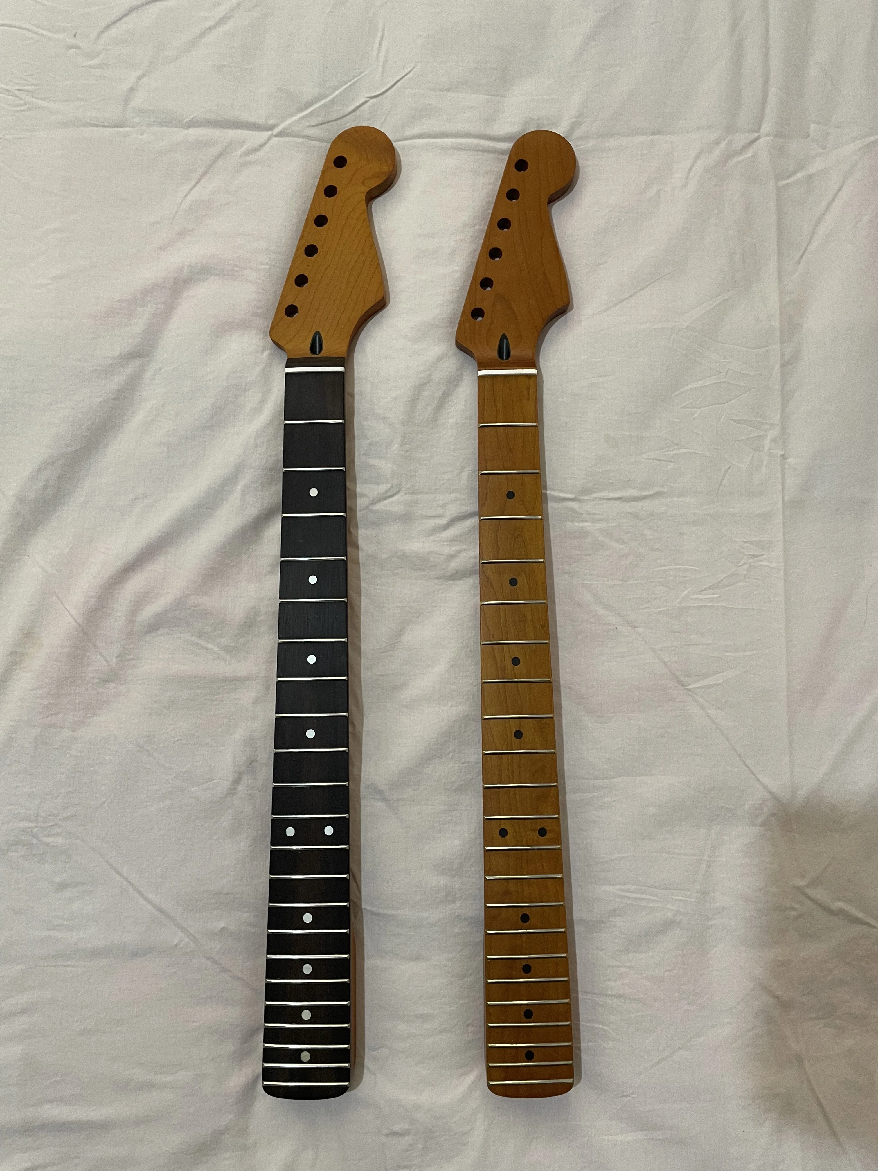 Newest Matt Baking Plus ST Electric Guitar Neck 22 Fret Roasted Maple Rosewood Guitarra Head DIY Part Replacement Accessories