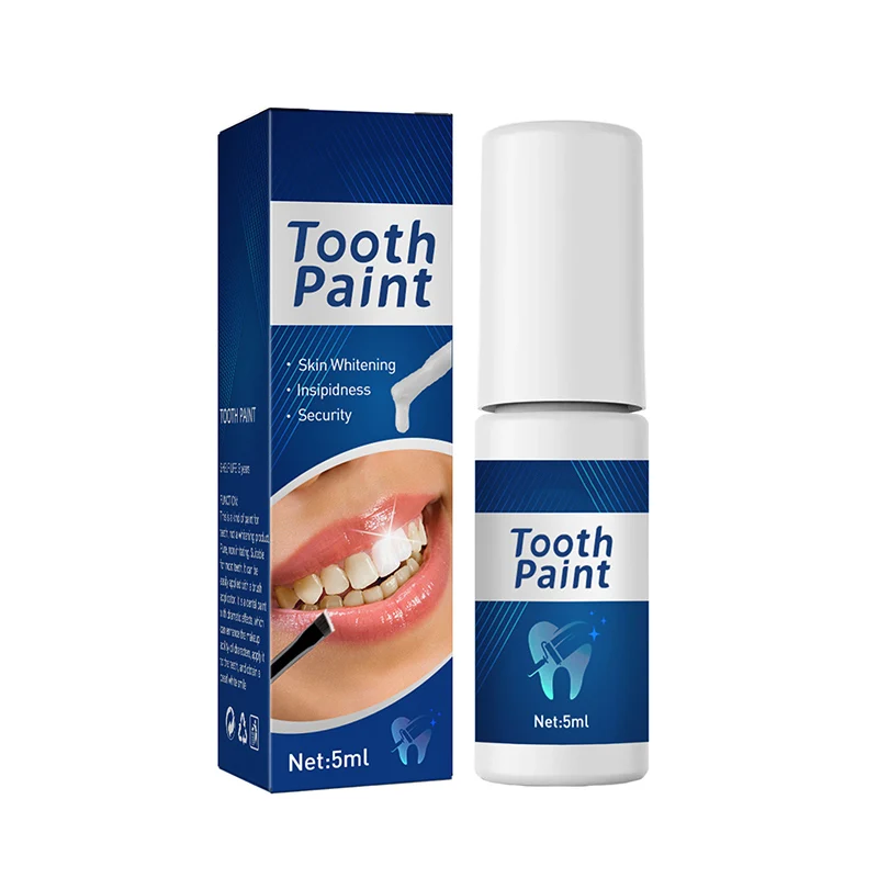 1 Pc 5ml Tooth Paint Polish White Instant Teeth Whitening Remove Stains Oral Hygiene Dental Care Teeth Cleaning Paint Beauty