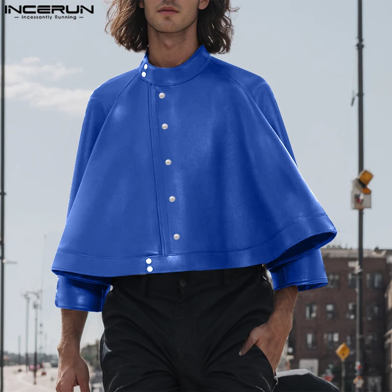 INCERUN красивые простые однотонные повседневные куртки 2024 мужские