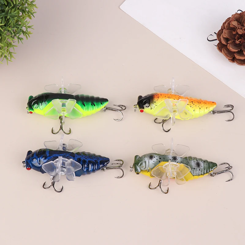 1 шт. жесткая приманка для рыбы Bionic Cicada спиннинговая рыболовная с пропеллером