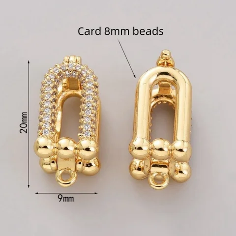 Разъем для ювелирных изделий «сделай сам», жемчужное ожерелье, пряжка в форме подковы, регулируемая универсальная пряжка, браслет ручной работы, свитер, цепочка, аксессуары