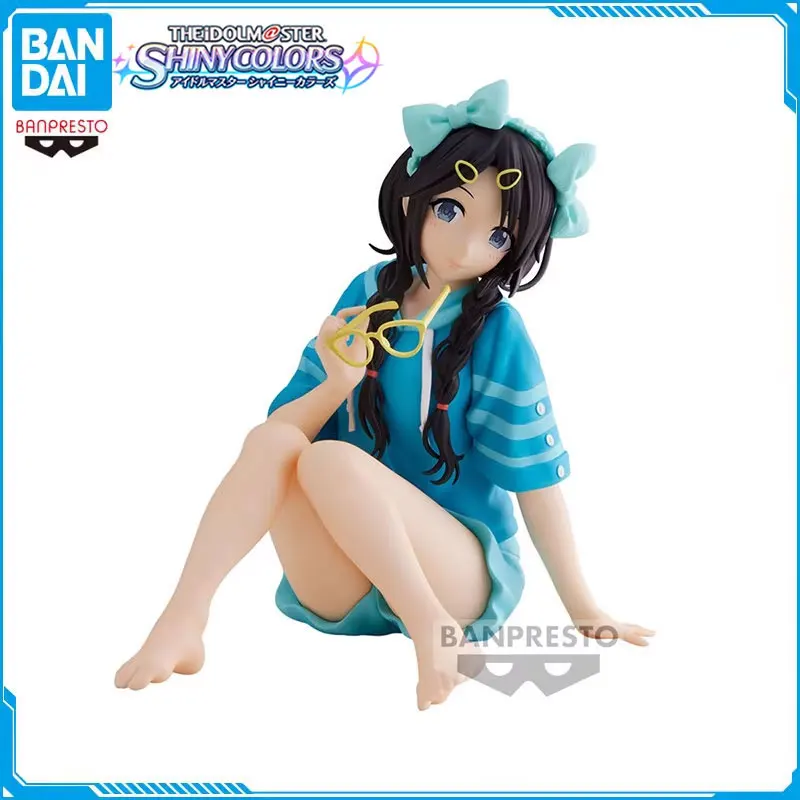 

Original BANDAI THE IDOLM@STER Shiny Colors Yuika Mitsumine Anime Action Figures Relax Time Model Collectible Toys