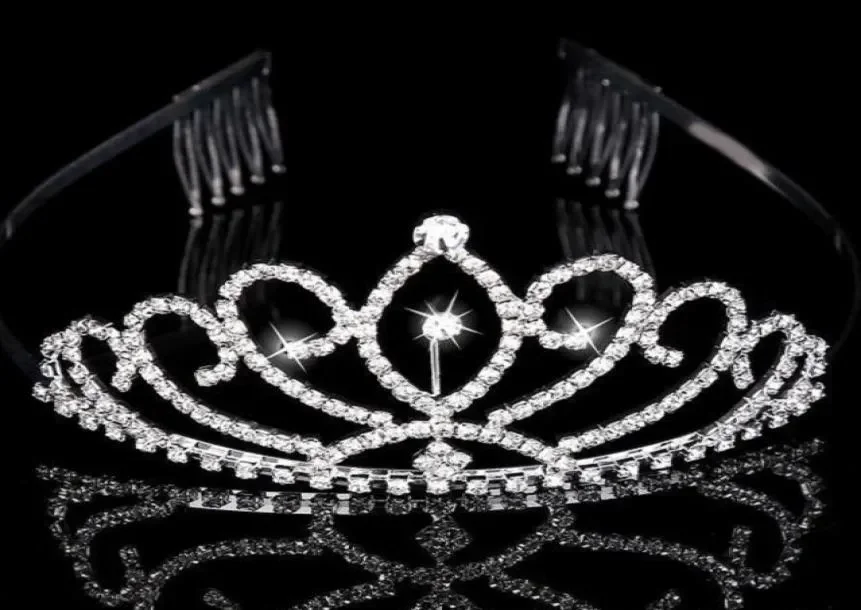 

Bridal Tiaras Crowns Headpieces With Rhinestones Jewelry Evening Prom Party Pageant Crystal Wedding Accessories