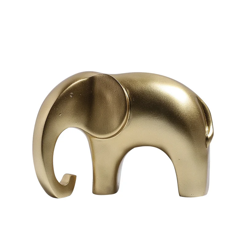 

Giraffe Golden Rhino Elephant Fishtail Resin Small Decor Creative Nordic Home Decoration Display Statue Sculpture Living Room