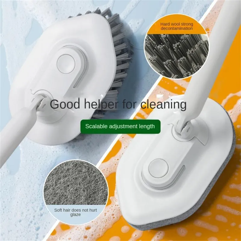 

Rotatable Wall Wash Toilet Cleaning Brushes Replacement For Bathtub Tile Telescopic Floor Brush Long Handle Hanging Adjustable