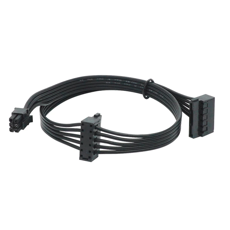 Mini 6 Pin to 2 SATA 15PIn Power Supply Cable for Dell Vostro 3070 3670