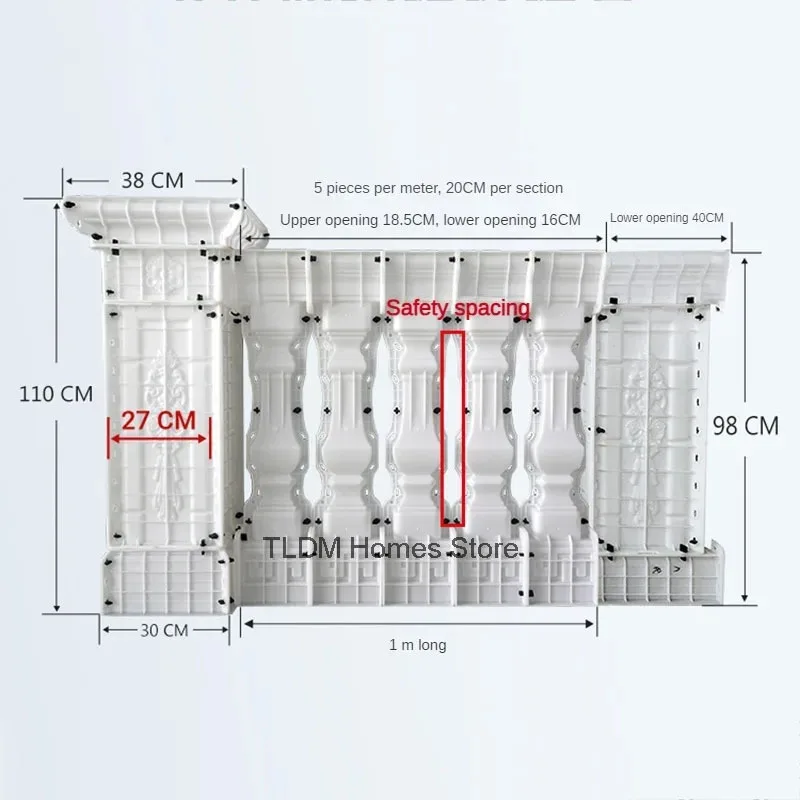 Утолщенная форма для римской колонны из полипропилена дома балкона литая в месте
