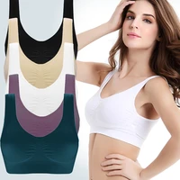 womens underwear 2022 new large size no steel ring professional seamless vest gathering sexy solid color stretch shockproof bra