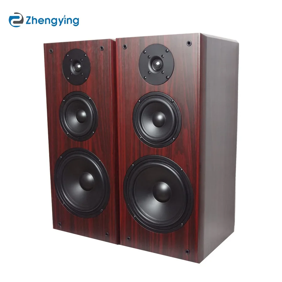 

Factory wholesale 8 inch high school low three-way bookshelf Hifi speaker wooden 7 ohm passive speaker floor speaker