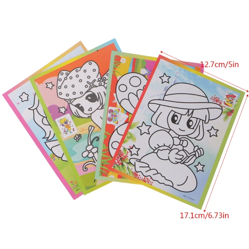 

L21B Magic Kids Rainbow Scratch Art Painting Book Scratching Paper EducationToys