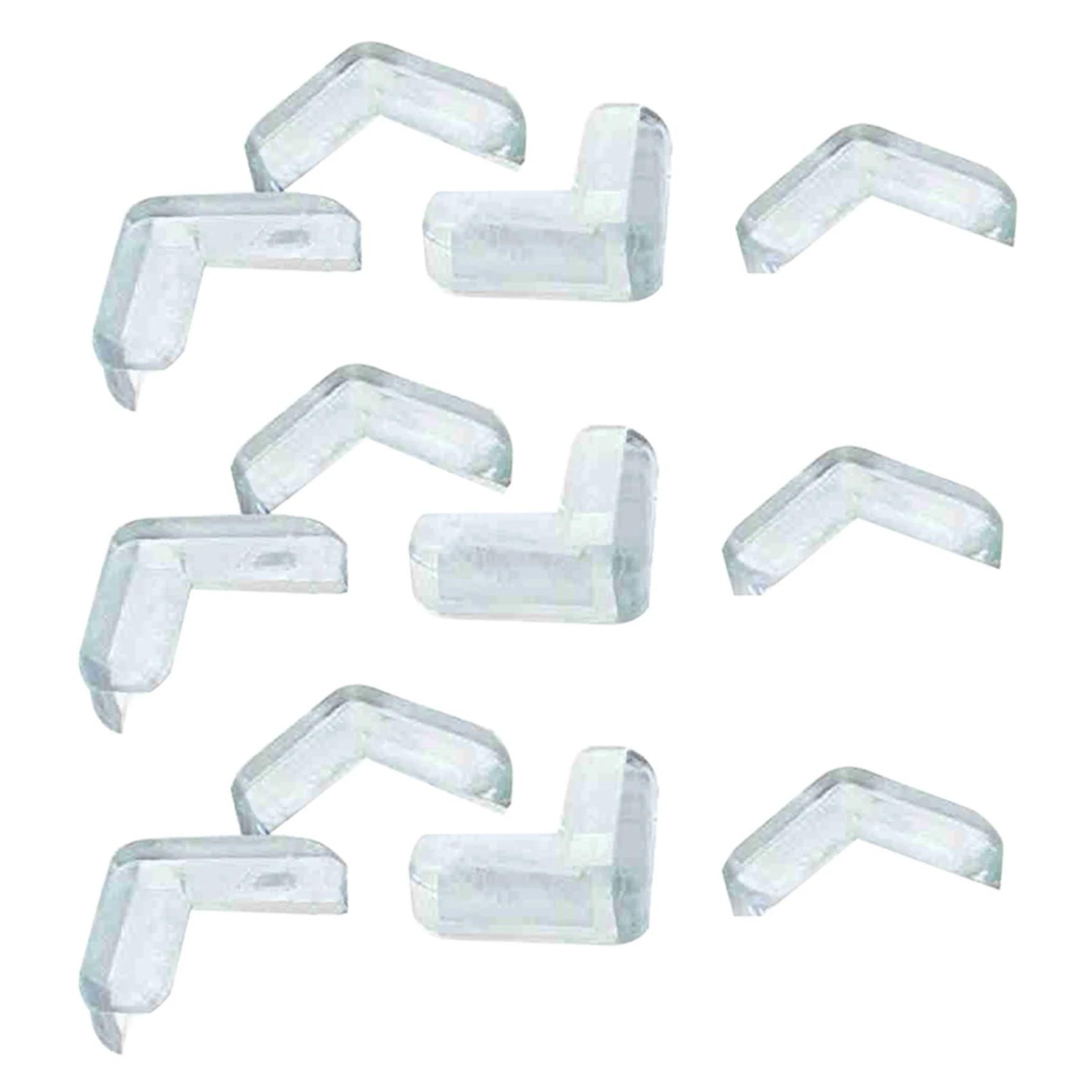 

12 Pieces Clear Safety Soft Plastic Table Desk Corner Guard Protector