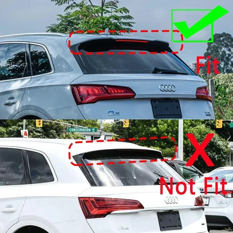 Фото MAXTON стиль для Audi Q5/Q5L 2018-2024, задний спойлер багажника, крыло, верхний гоночный сплиттер для губ, комплект кузова, тюнинг, автоаксессуары №2