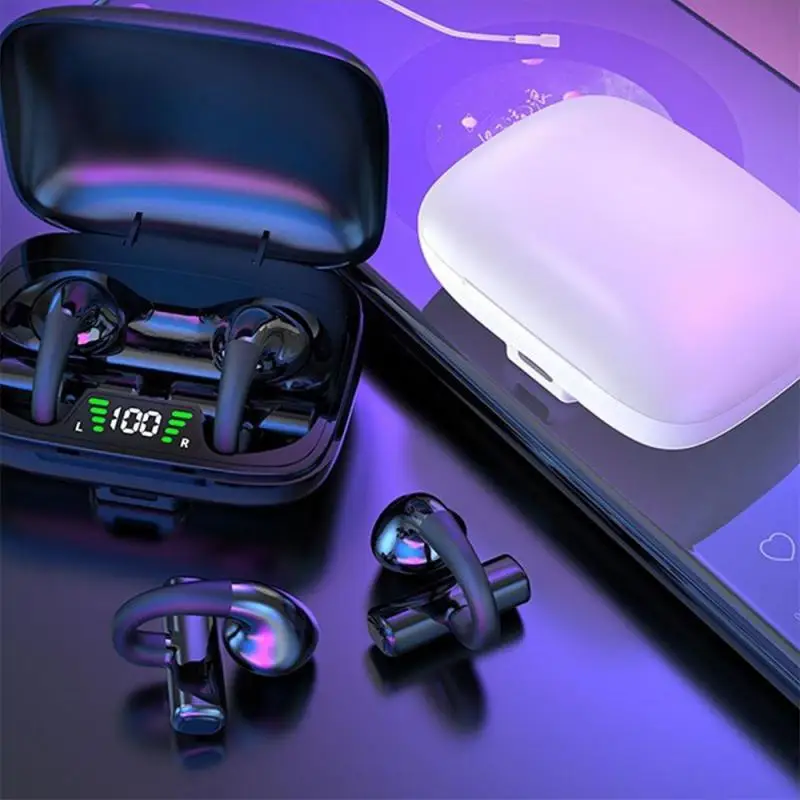 

New Wear More Secure Bt600 Wireless bluetooth-compatible Headset Lightweight Body Design Clip On Earphones V5.3 Waterproof