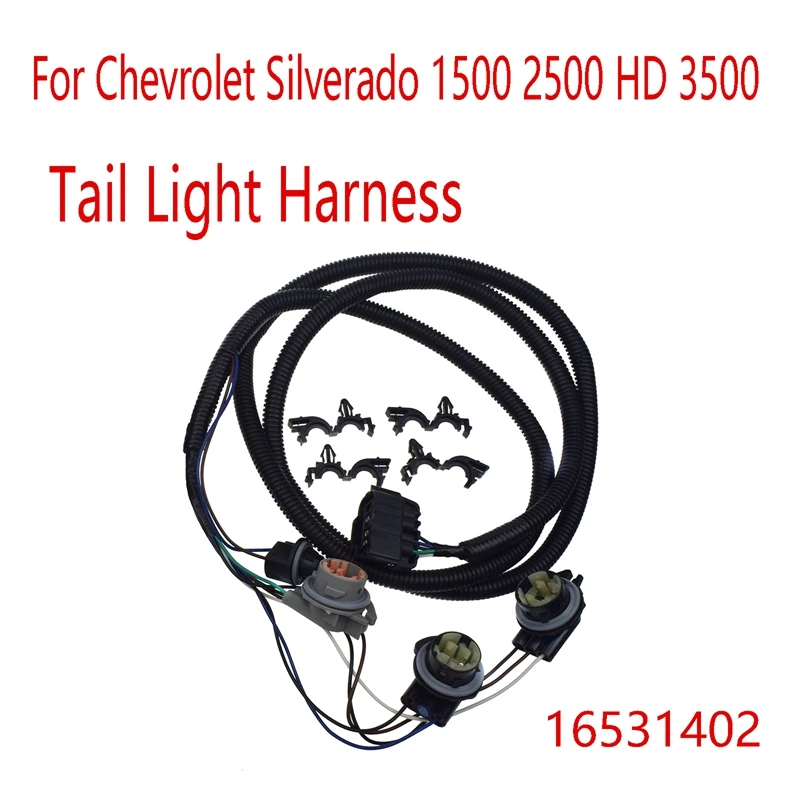 

Автомобильный задний фонарь жгут проводов правый пассажирский задний фонарь жгут проводов 16531402 для Chevrolet Silverado 1500 2500 HD 3500
