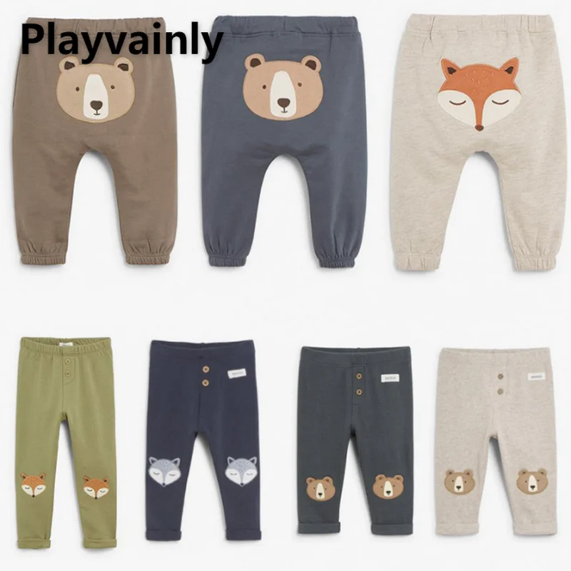 

2022 New Autumn Baby Boys Girls Pants Cute animals Casual pants Cotton sweatpants Children Clothes E72059