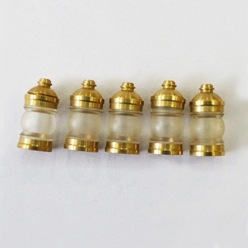 

5PCS Small Light Brass+Acrylic Glue 8x15mm 9.3x17mm DIY Decoration Mini Lighting Lamp for RC Simulation Boat Model Accessories