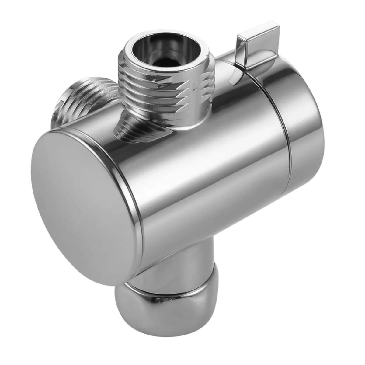 

3-Way Chrome Plated Diverter G1/2" T-adapter Valve for Bathroom Shower Arm Mounted 3-Way