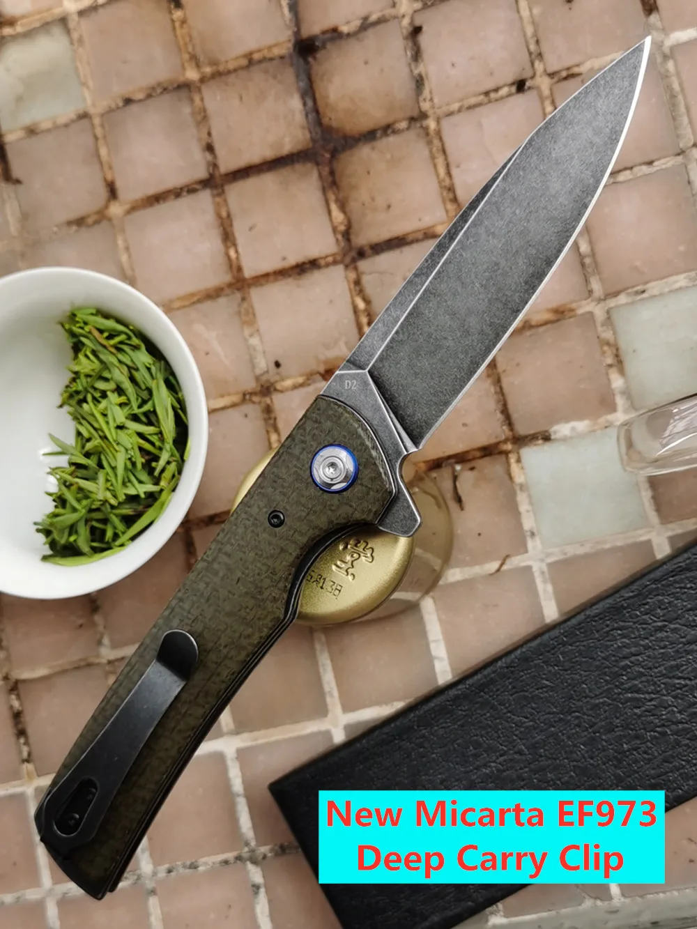 Eafengrow самый большой складной EF973 D2 лезвие МИКАРТА шариковый подшипник Флиппер