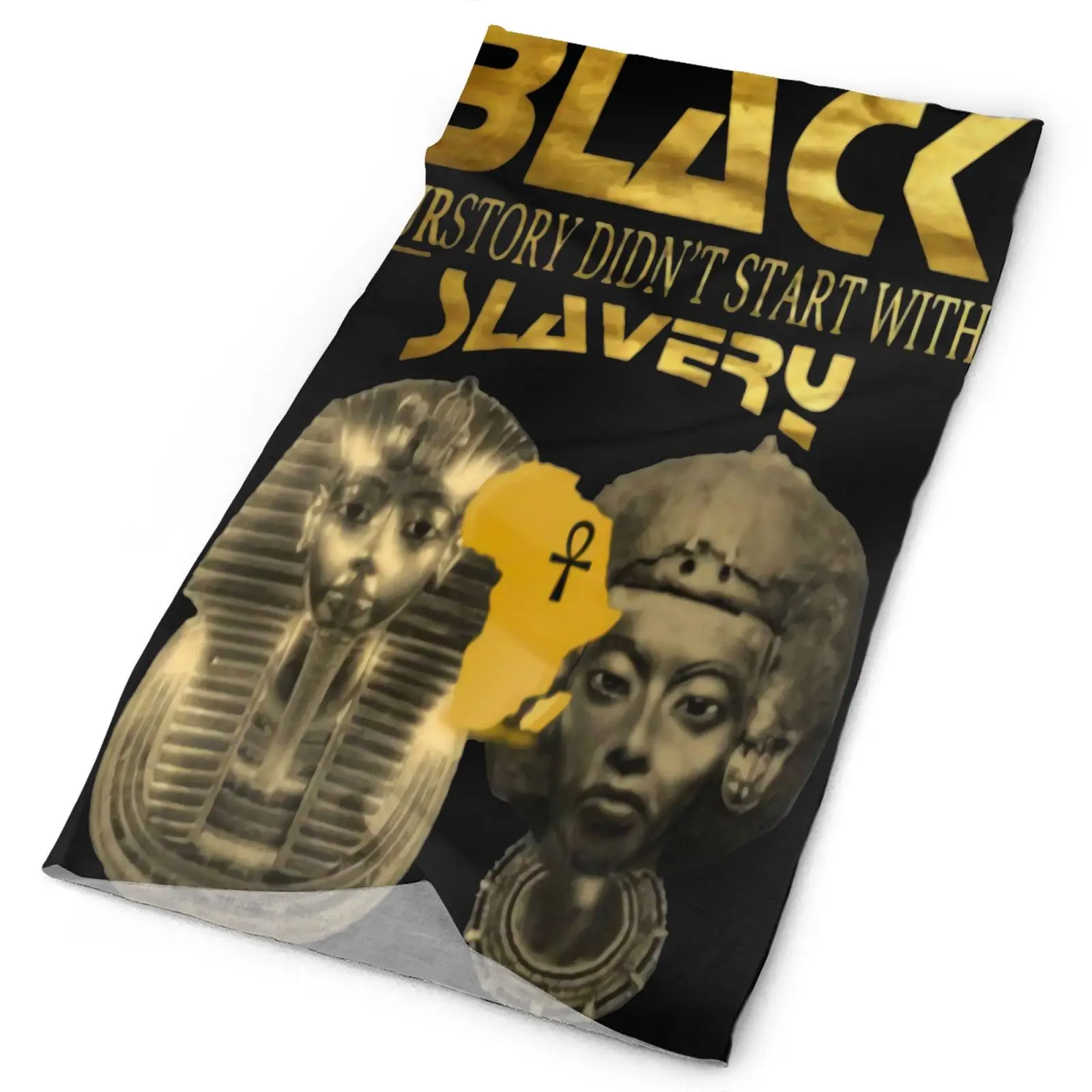 

African History Our Story Dress Men's Bandana Neck Warmer Camouflage Bandana With Ears Helmet Ski Bicycle Accessories Facemask