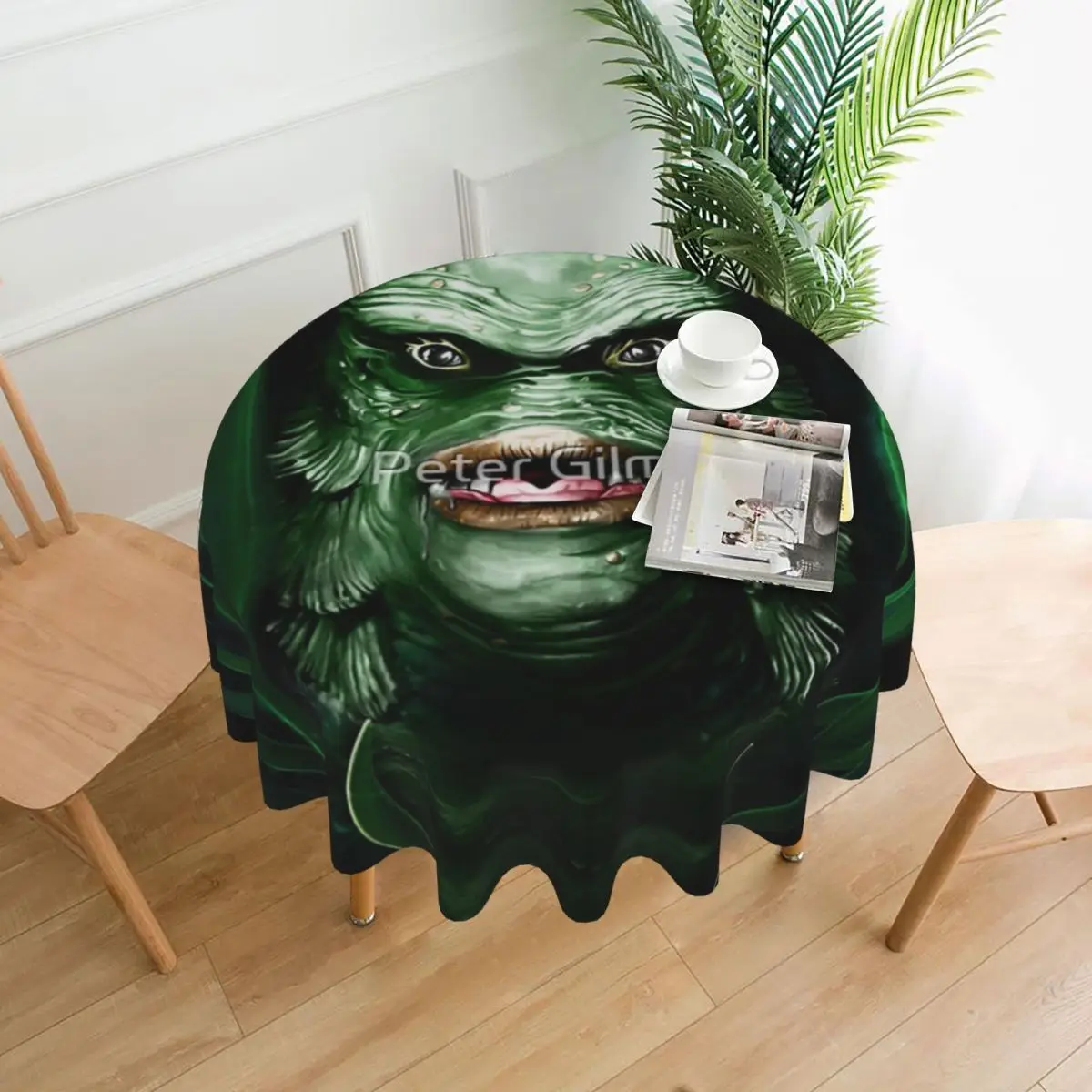 

Скатерть в виде существа диаметром 60 дюймов, 152 см, мягкий защитный стол, праздничный Декор