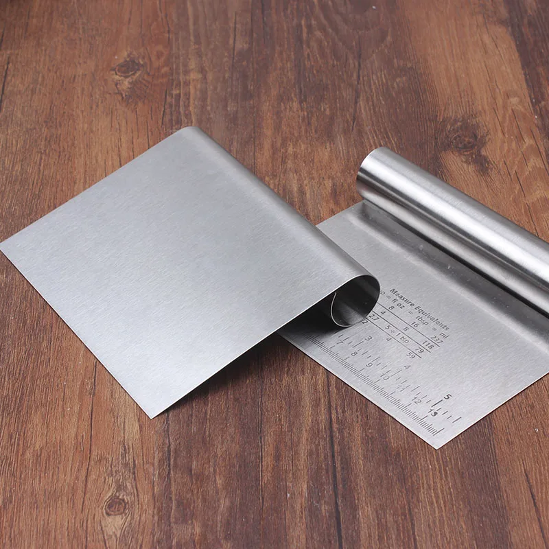 Профессиональный скребок для теста пиццы из нержавеющей стали резак лопатки