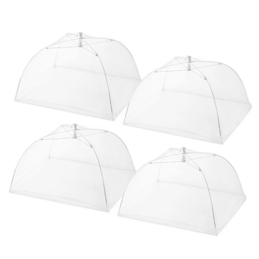 

2pcs/set 4pcs/set For Picnic/BBQ Folding Washable Mesh Tents Reusable Umbrella Style Square Food Cover