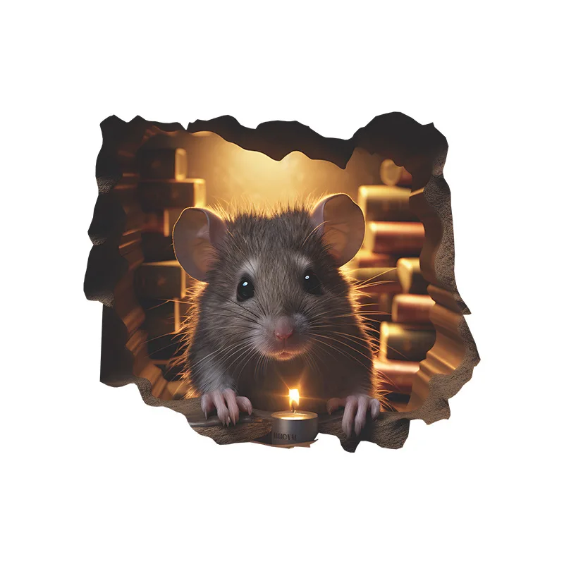 

3D наклейки на стену с мышью